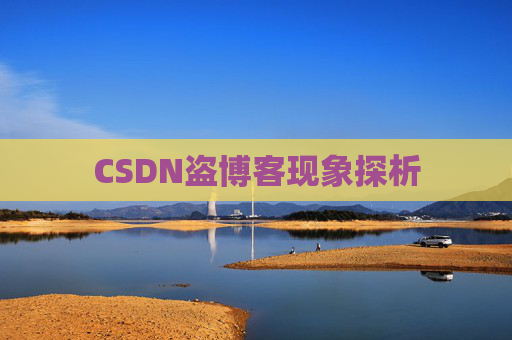 CSDN盗博客现象探析